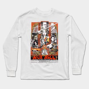 Tarantino Kill Bill Poster Illustration Long Sleeve T-Shirt